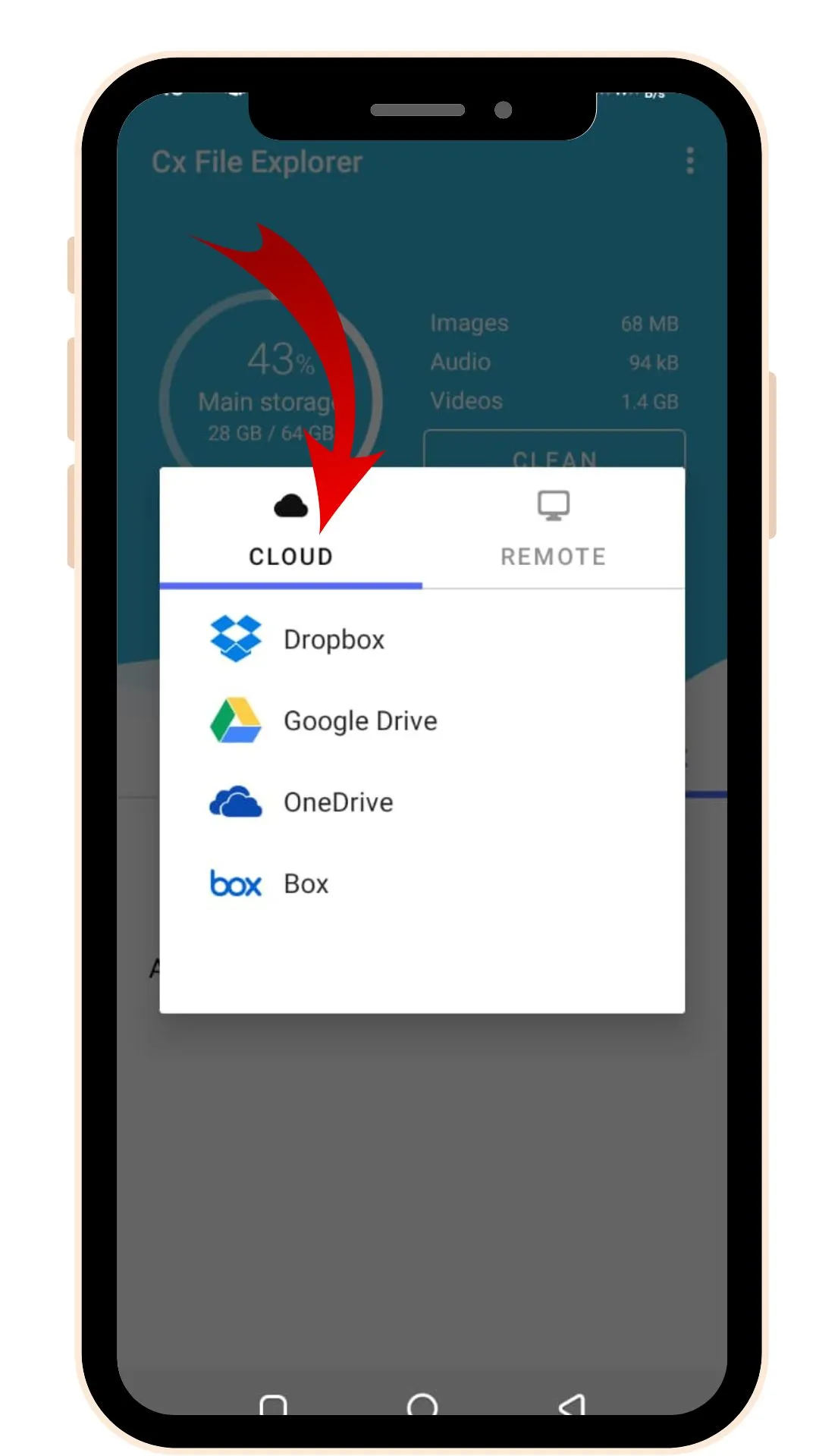 Cx File Explorer APK Cloud Storage Integration