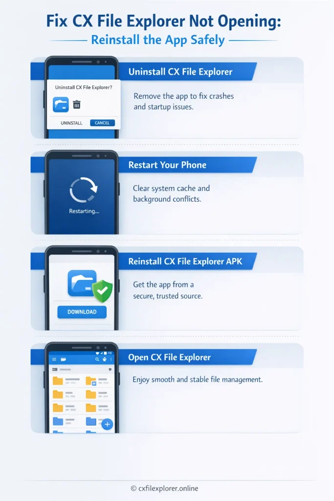 Reinstall the App Safely