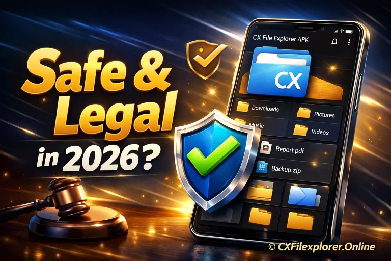 Is CX File Explorer APK Safe and Legal in 2026?