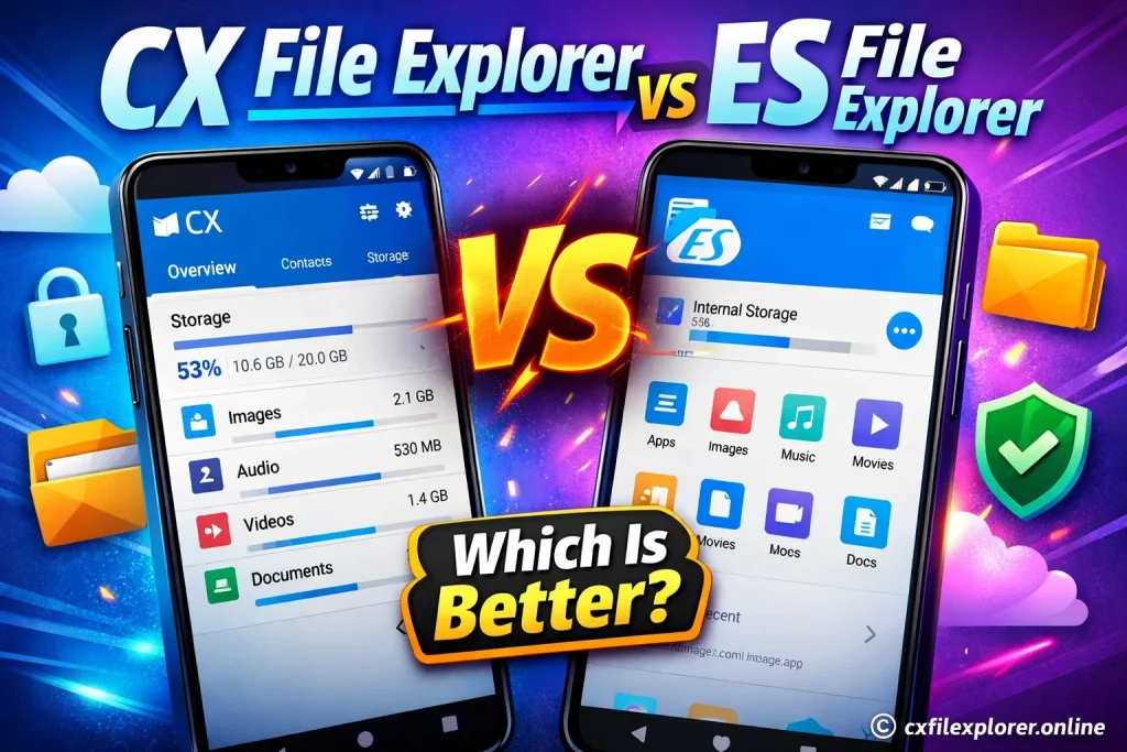 CX File Explorer vs ES File Explorer: Best Choice 2026