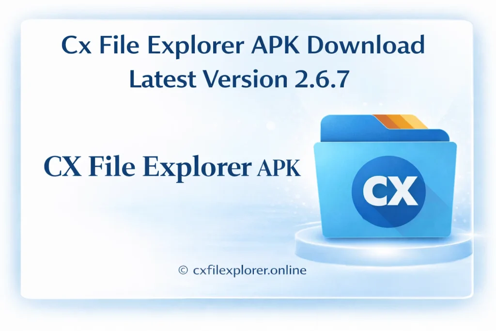 Cx File Explorer APK Download Latest Version 2.6.7 Mar 2026